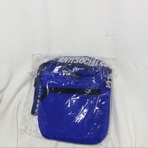 Anti Social Social Club Blue Side Bag, NEW
